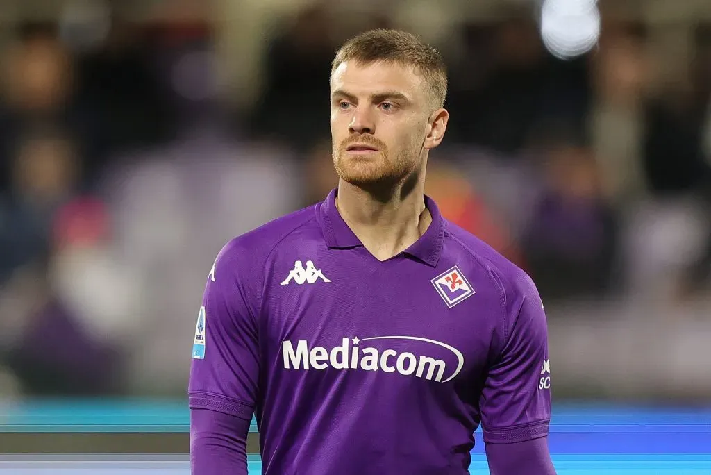 Lucas Beltrán, atacante argentino de 24 anos, que atua na Fiorentina, está em negociações avançadas com o Flamengo, segundo informações do jornalista Gianluca Di Marzio, do portal Sky Sport, nesta quarta-feira (30). (Photo by Gabriele Maltinti/Getty Images)