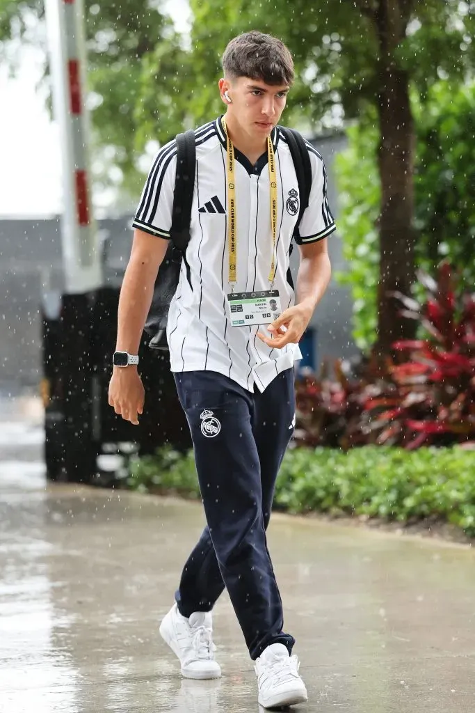 Mario Martin pelo Real Madrid no Mundial. (Photo by Michael Reaves/Getty Images)