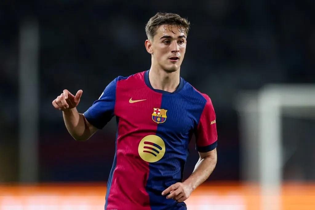 Gabi pelo Barcelona. (Photo by Judit Cartiel/Getty Images)