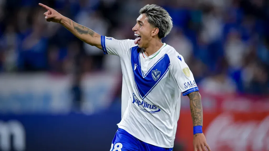 Maher Carrizo em jogo do Vélez. (Photo by Marcelo Endelli/Getty Images)