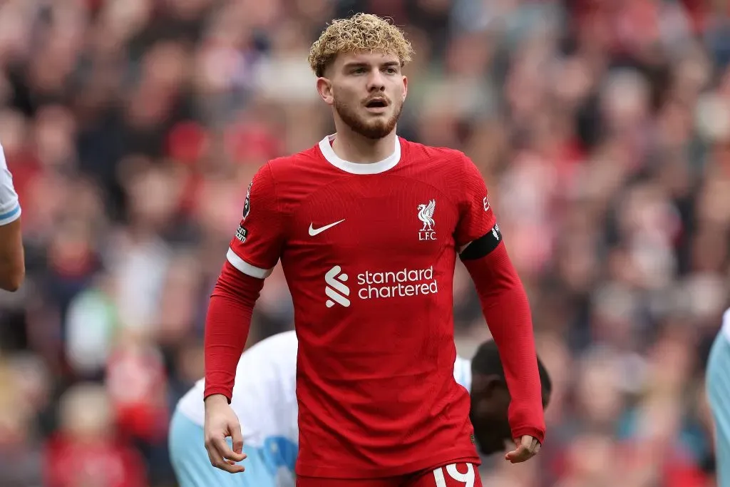 Harvey Elliot pode ser negociado pelo Liverpool para o RB Leipzig (Photo by Michael Steele/Getty Images)