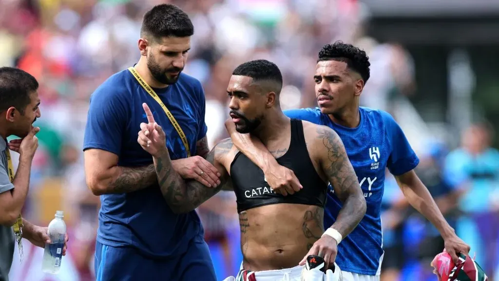 Jogadores do Al-Hilal após eliminação no Mundial de Clubes. Foto: Alex Grimm/Getty Images
