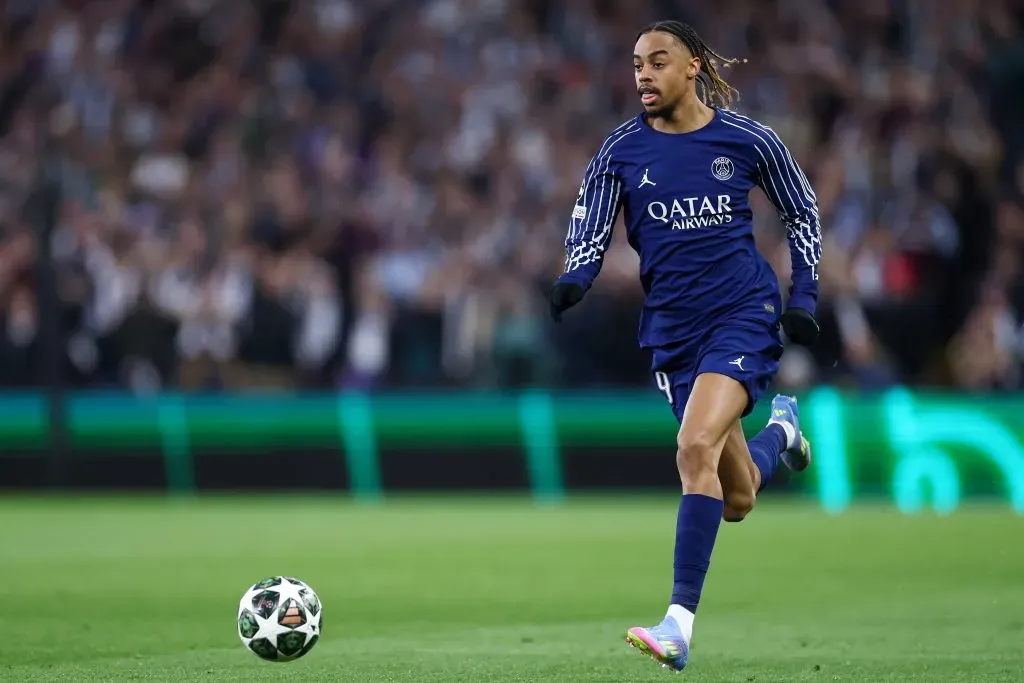 Barcola em ação pelo PSG. (Photo by Dan Istitene/Getty Images)