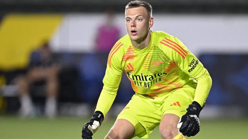 Karl Hein com a camisa do Arsenal. Foto: Orlando Ramirez/Getty Images