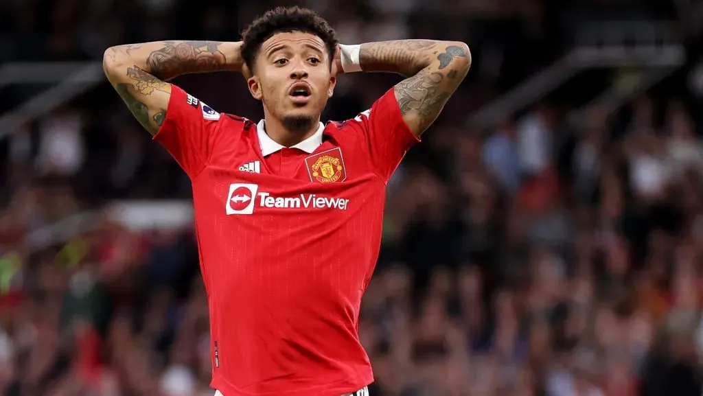 Negociação por Jadon Sancho está estagnada. Foto: Catherine Ivill/Getty Images
