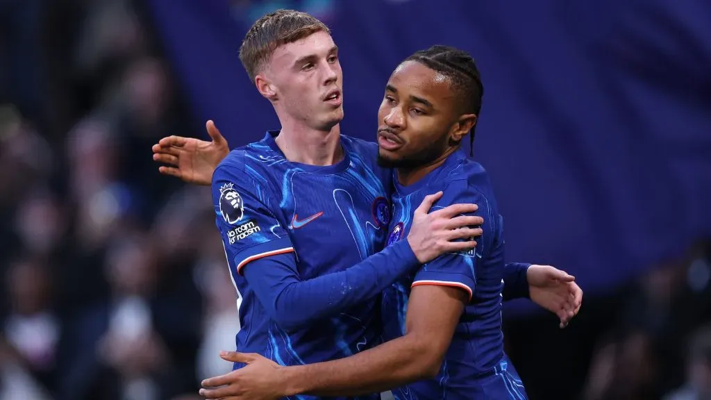 Cole Palmer e Nkunku em jogo do Chelsea. Foto: Ryan Pierse/Getty Images