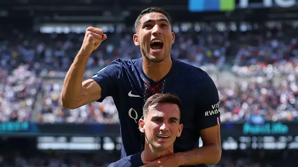 Fabián Ruiz comemorando gol contra o Real Madrid. Foto: Buda Mendes/Getty Images