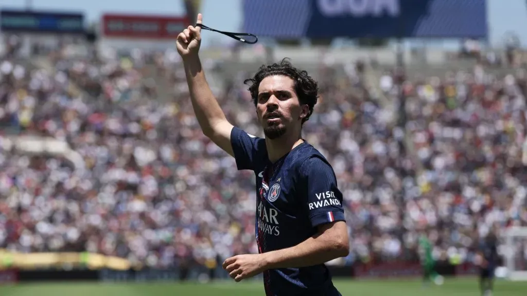 Vitinha em jogo do PSG no Mundial de Clubes. Foto: Harry How/Getty Images