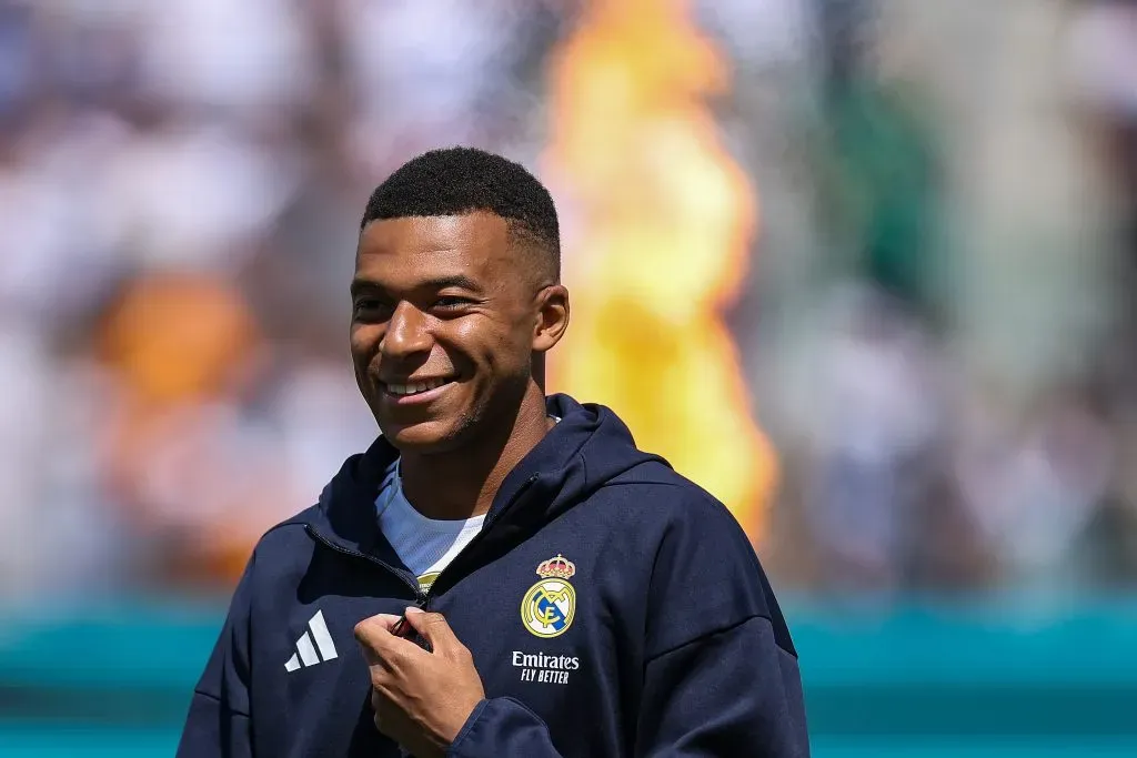 Mbappé está feliz no Real Madrid. (Photo by Buda Mendes/Getty Images)