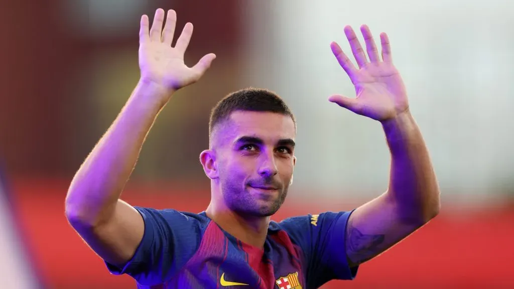 Ferran Torres, jogador do Barcelona. Foto: Judit Cartiel/Getty Images