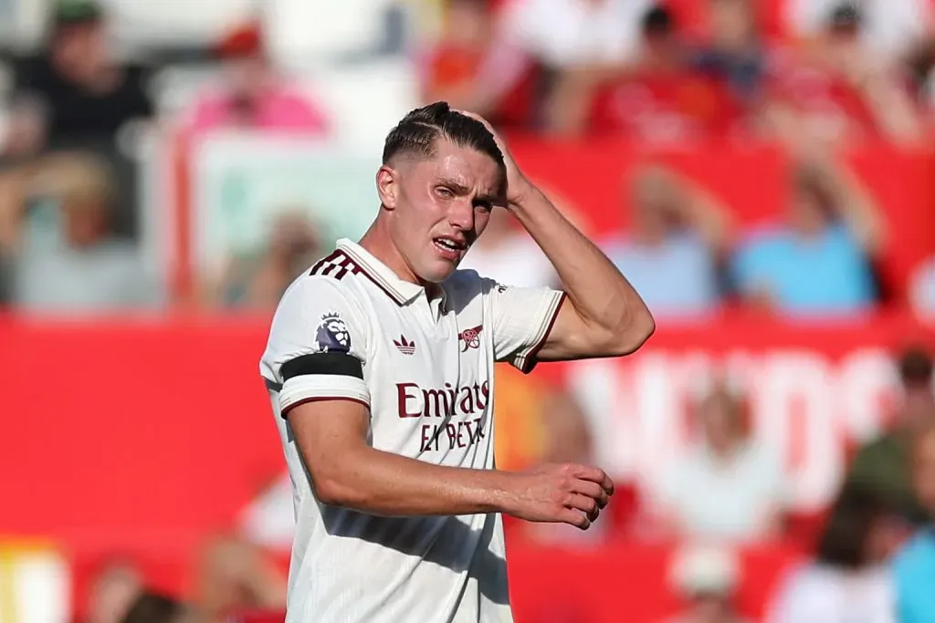 Gyökeres em jogo contra o Manchester United.