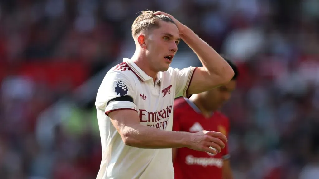 Malick Fofana pode se juntar a Gyökeres como reforço do Arsenal. Foto: Stu Forster/Getty Images