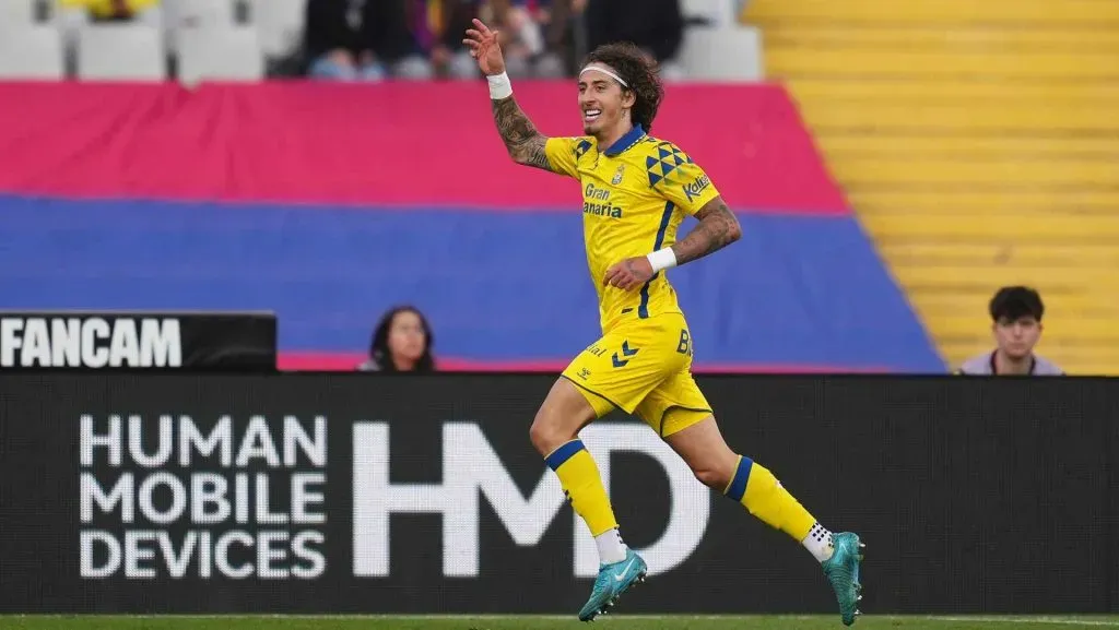 Fabio Silva comemora gol de sua equipe. Foto de Alex Caparros/Getty Images