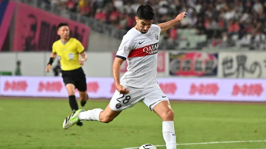 Carlos Soler em jogo do PSG. Foto: Kenta Harada/Getty Images