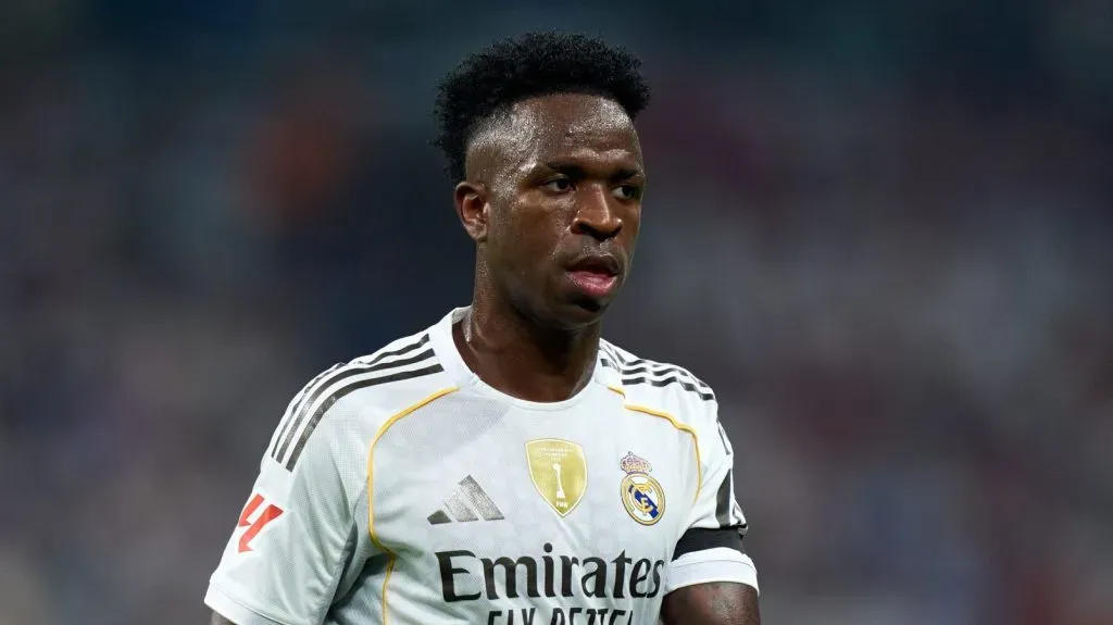 Vini Jr em ação pelo Real Madrid.