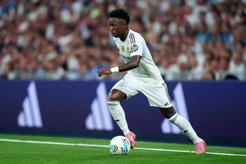 Vini Jr. em ação pelo Real Madrid. (Photo by Angel Martinez/Getty Images)