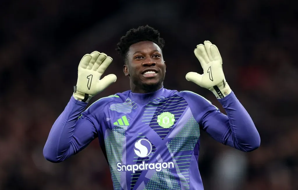 Onana pelo Manchester United. (Photo by Carl Recine/Getty Images)