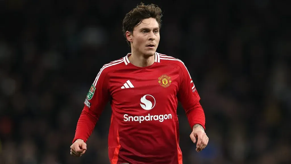 Lindelöf em jogo do Manchester United. Foto: Alex Pantling/Getty Images