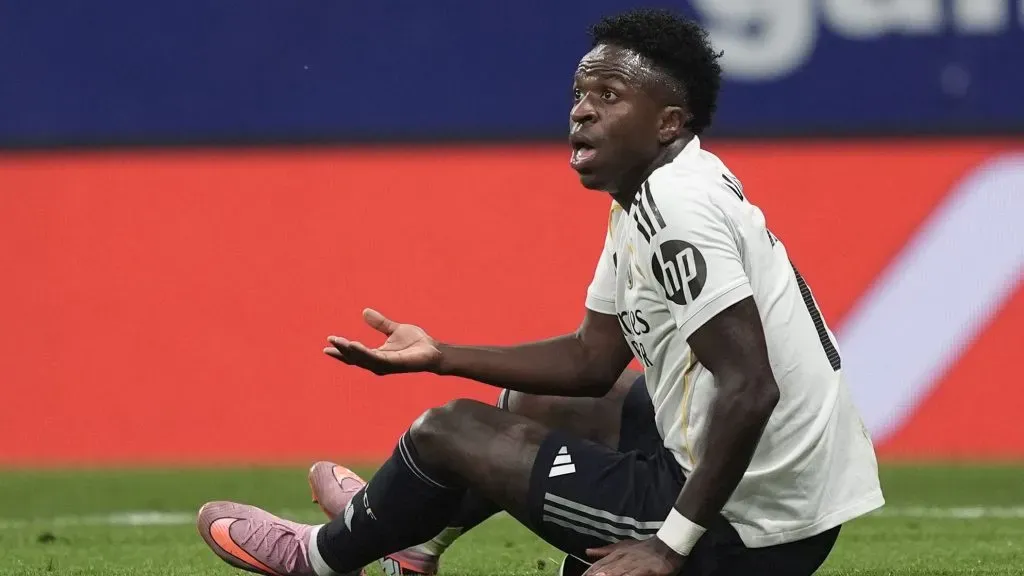 Vinícius Júnior em jogo contra o Real Madrid. Foto: Juan Manuel Serrano Arce/Getty Images