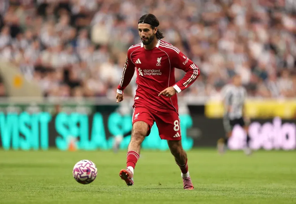 Szoboszlai em Newcastle x Liverpool. (Photo by George Wood/Getty Images)