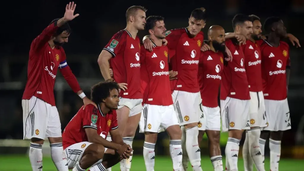 United caiu nas penalidades para o modesto Grimsby (Foto: George Wood/Getty Images)