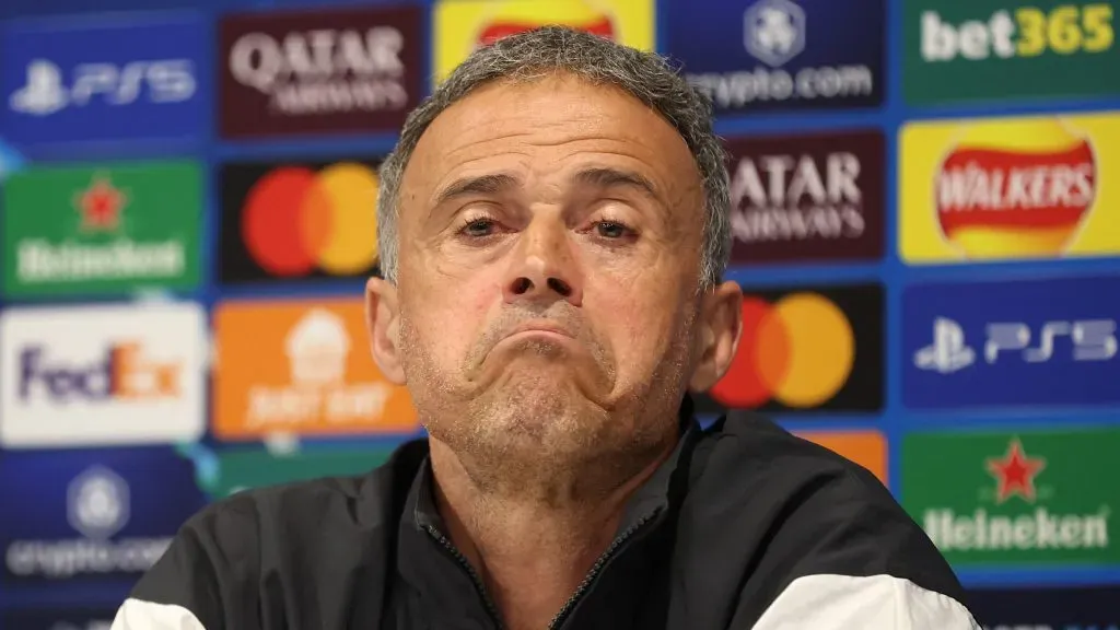 Luis Enrique, técnico do PSG. Foto: Jan Kruger/Getty Images