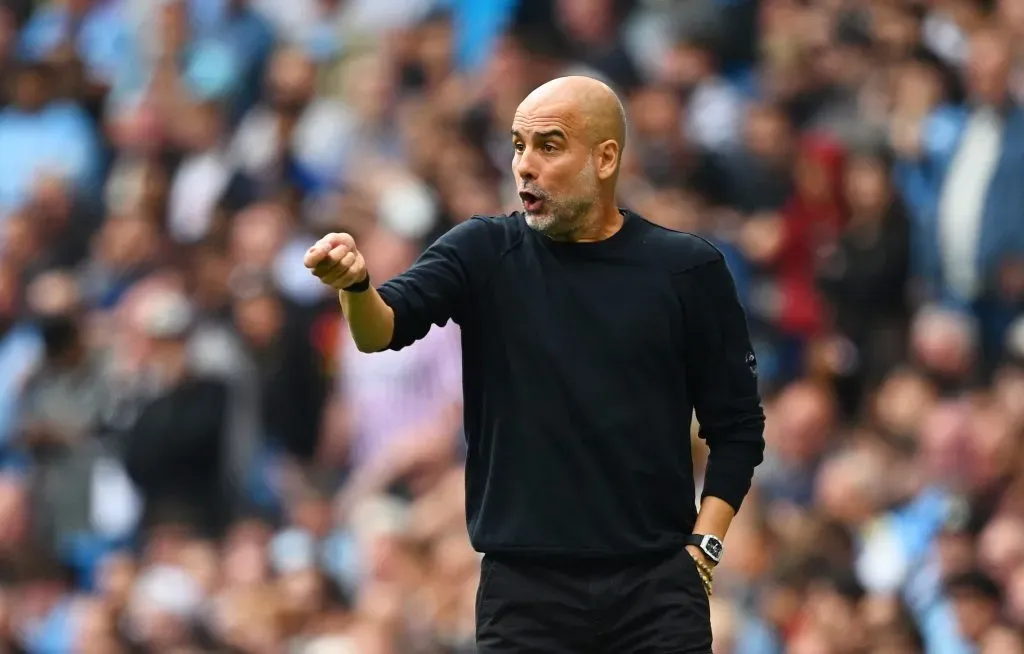 Guardiola, técnico do Manchester City. (Photo by Clive Mason/Getty Images)