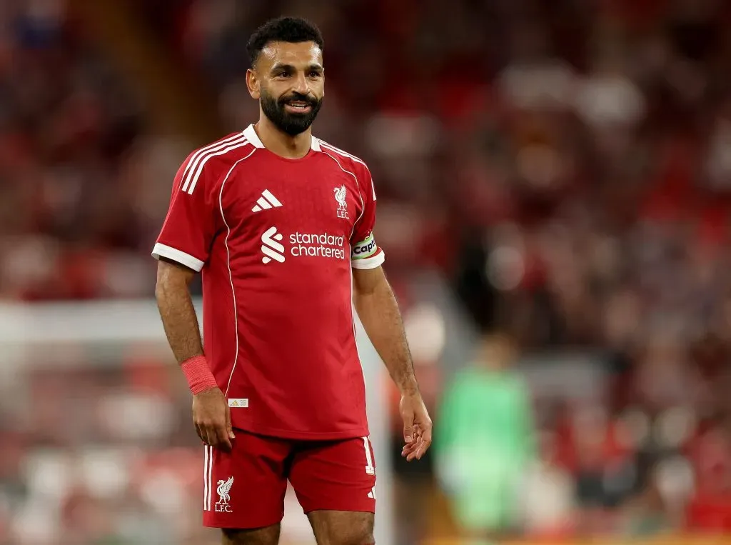 Mo Salah, craque do Liverpool. Foto: Carl Recine/Getty Images