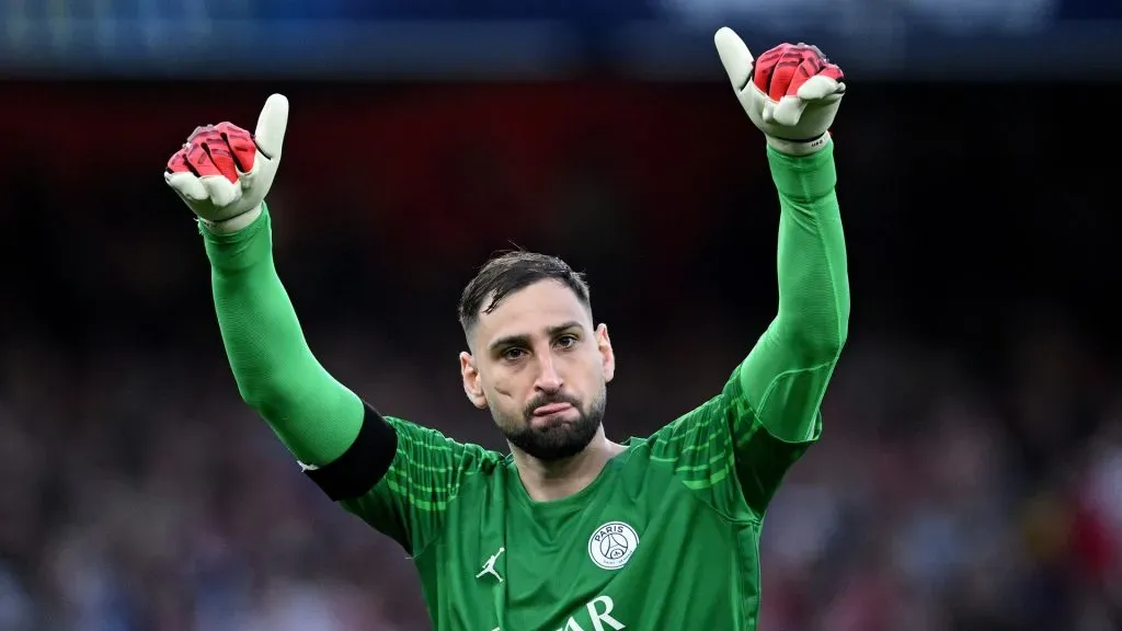 Donnarumma jogando pelo PSG e foi negociado no mercado da bola. Foto: Justin Setterfield/Getty Images