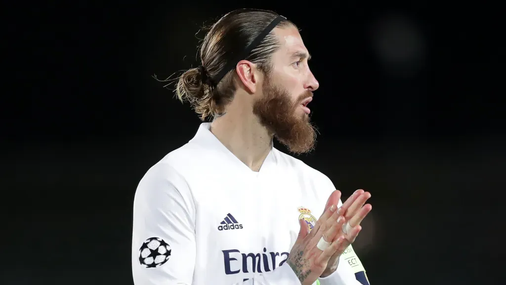 Sergio Ramos em jogo do Real Madrid. (Foto: Gonzalo Arroyo Moreno/Getty Images)
