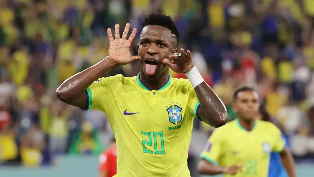 Vinicius Júnior marcou sete gols pela Seleção Brasileira. Foto: Clive Brunskill/Getty Images