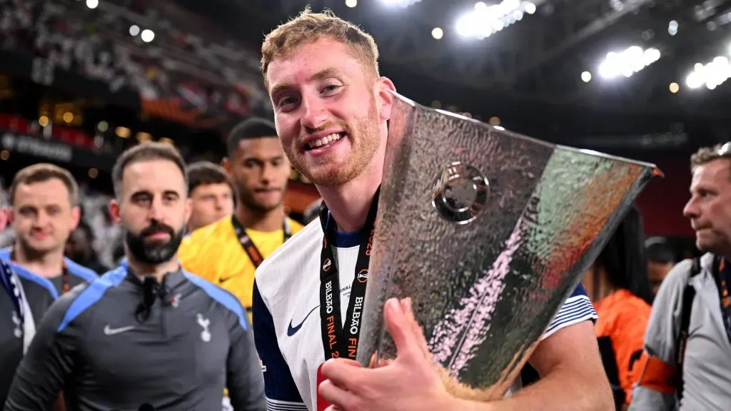 Kulusevski venceu a Liga Europa pelo Tottenham. Foto: Justin Setterfield/Getty Images