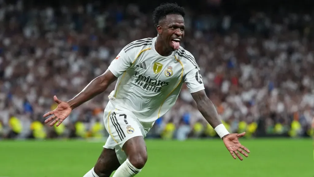 Real Madrid X Mallorca: Vini Jr comemora seu gol
