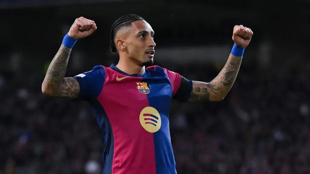 Raphinha fez ótima temporada pelo Barcelona. Foto: David Ramos/Getty Images