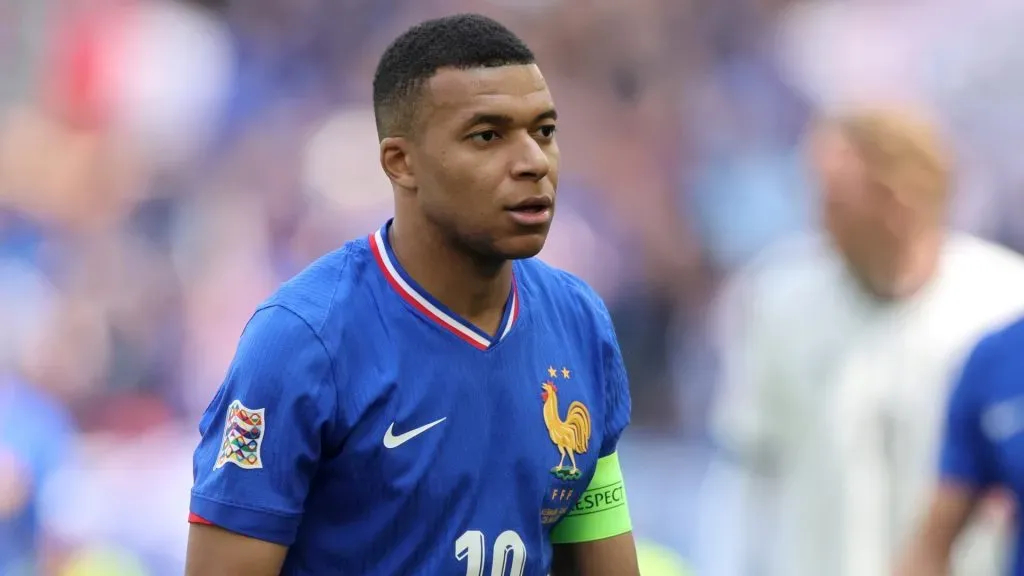 Mbappé em ação pela França. Foto: Alex Grimm/Getty Images