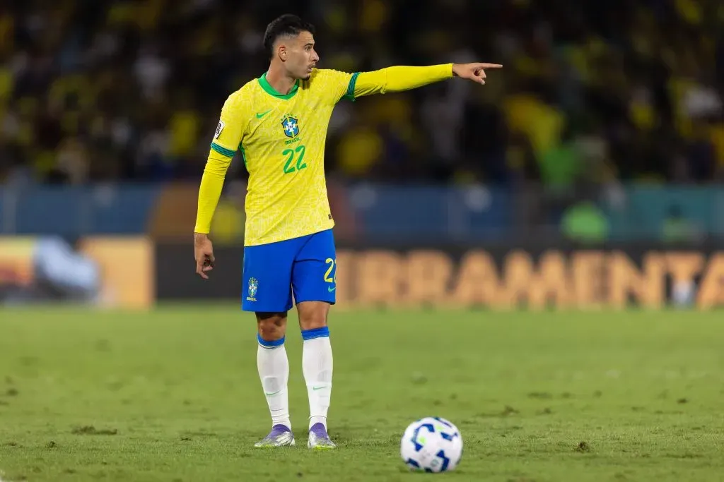 Martinelli em ação com a Seleção Brasileira (Photo by Ruano Carneiro/Getty Images)