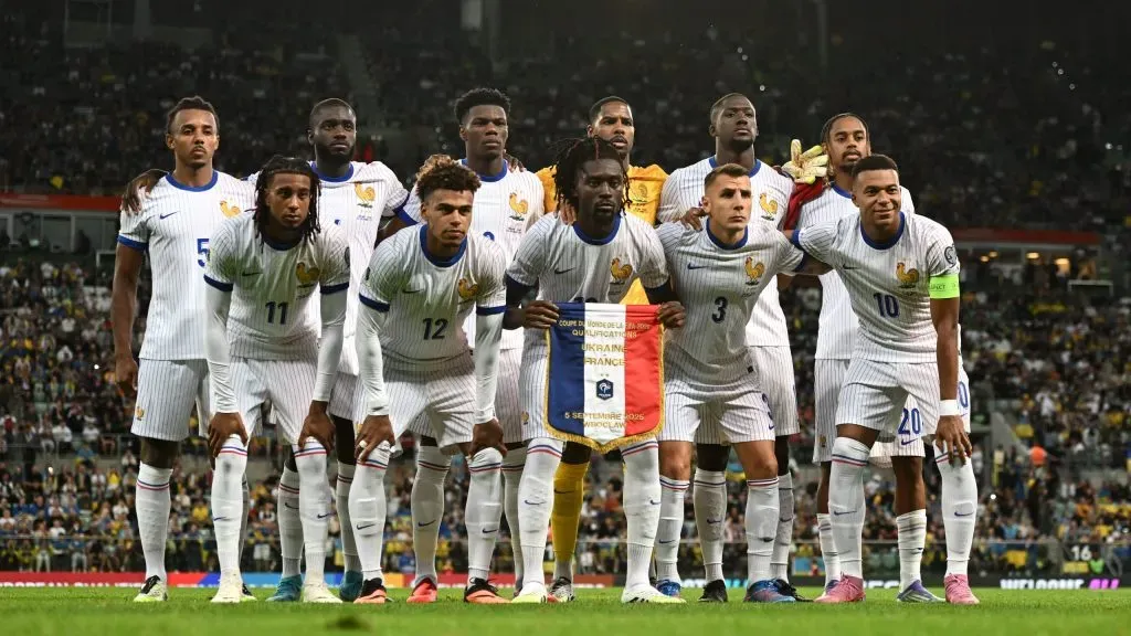 Seleção Francesa em jogo contra a Ucrânia. Foto: Mateusz Slodkowski/Getty Images
