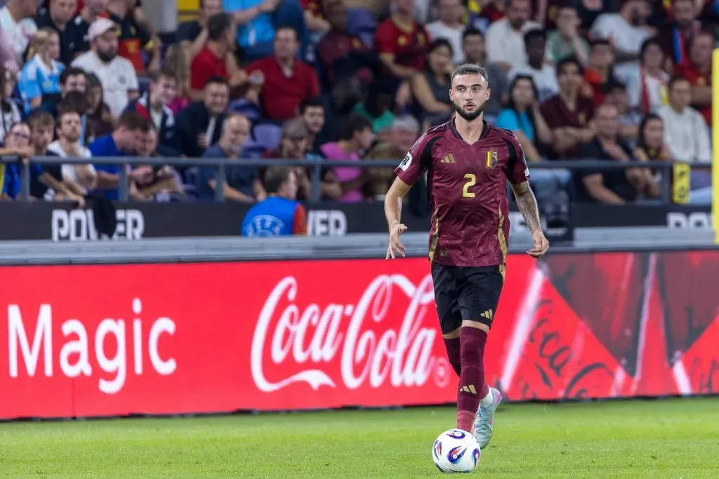 Zeno Debast em partida pela Bélgica – (Photo by Omar Havana/Getty Images)