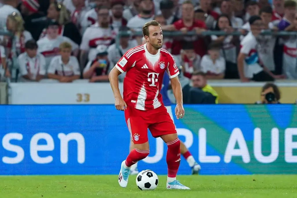 Harry Kane em ação pelo Bayern de Munique. (Photo by Daniela Porcelli/Getty Images)