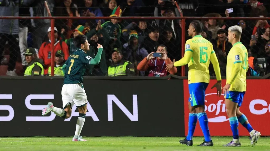 Bolívia confirmou vaga na repescagem com triunfo mínimo sobre o Brasil (Foto: Buda Mendes/Getty Images)