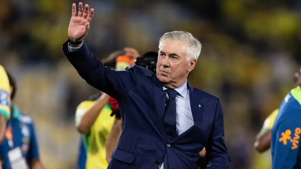 Brasil encerrou as Eliminatórias com Carlo Ancelotti. Foto:  Ruano Carneiro/Getty Images