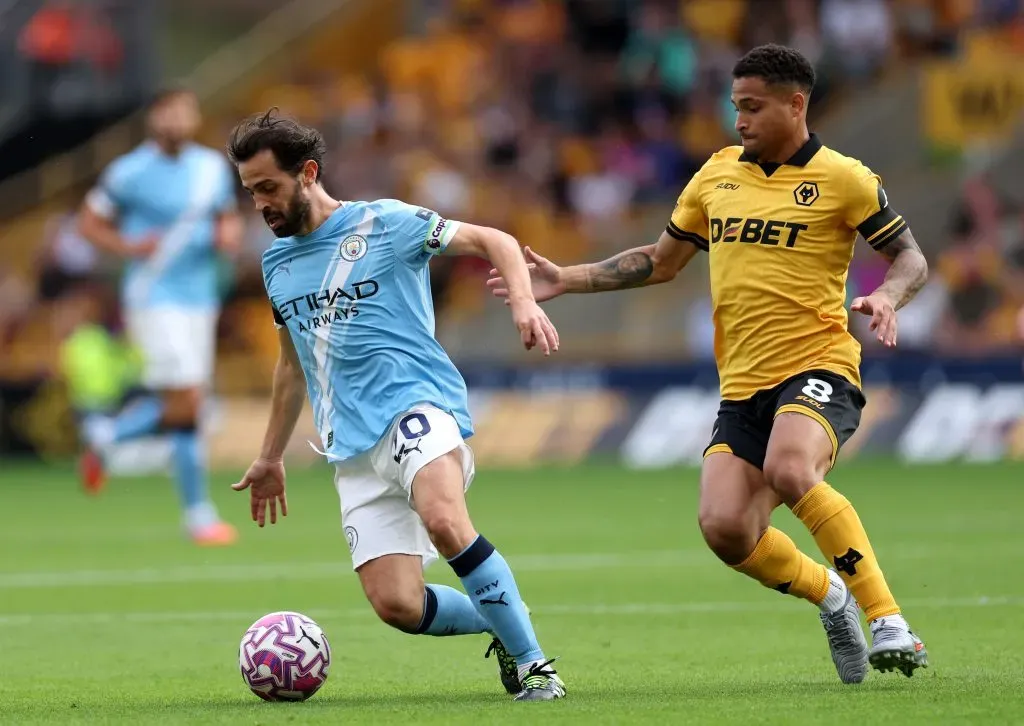 Bernardo Silva em campo pelo City – Photo by Michael Regan/Getty Images
