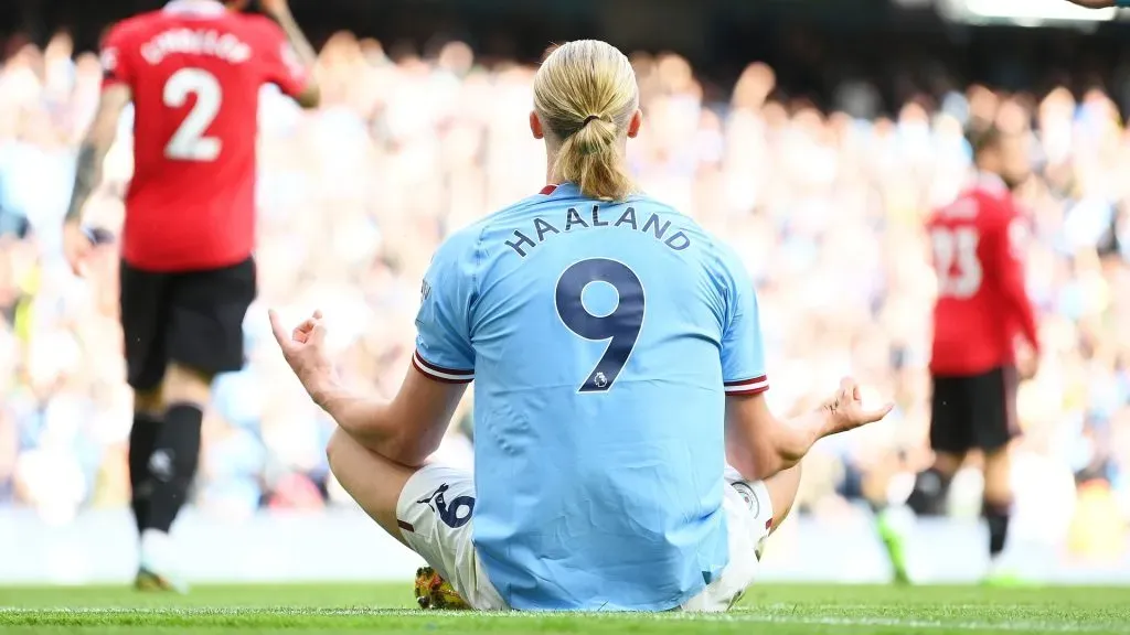 Haaland é a grande esperança de gols do Manchester City. Foto: Michael Regan/Getty Images