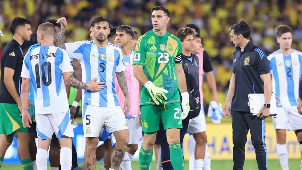 Argentina foi derrotada pelo Equador no último jogo das Eliminatórias (Foto: Franklin Jacome/Getty Images)