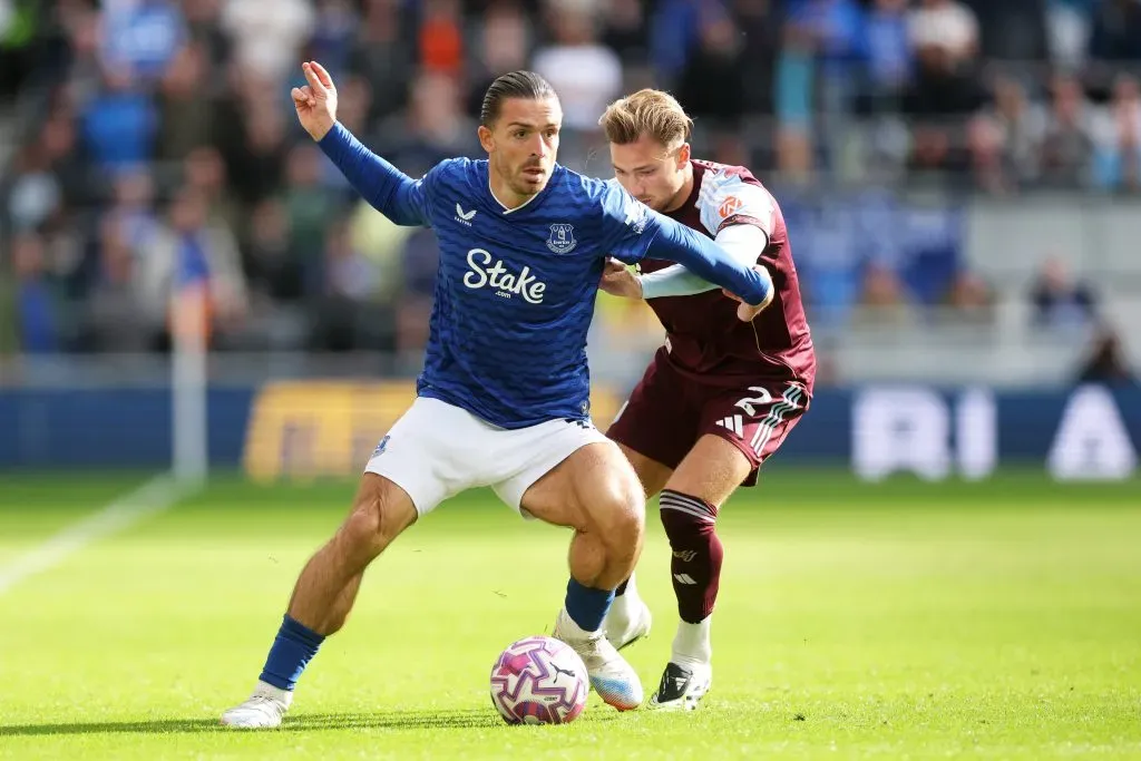 Jack Grealish pelo Everton. (Photo by Carl Recine/Getty Images)