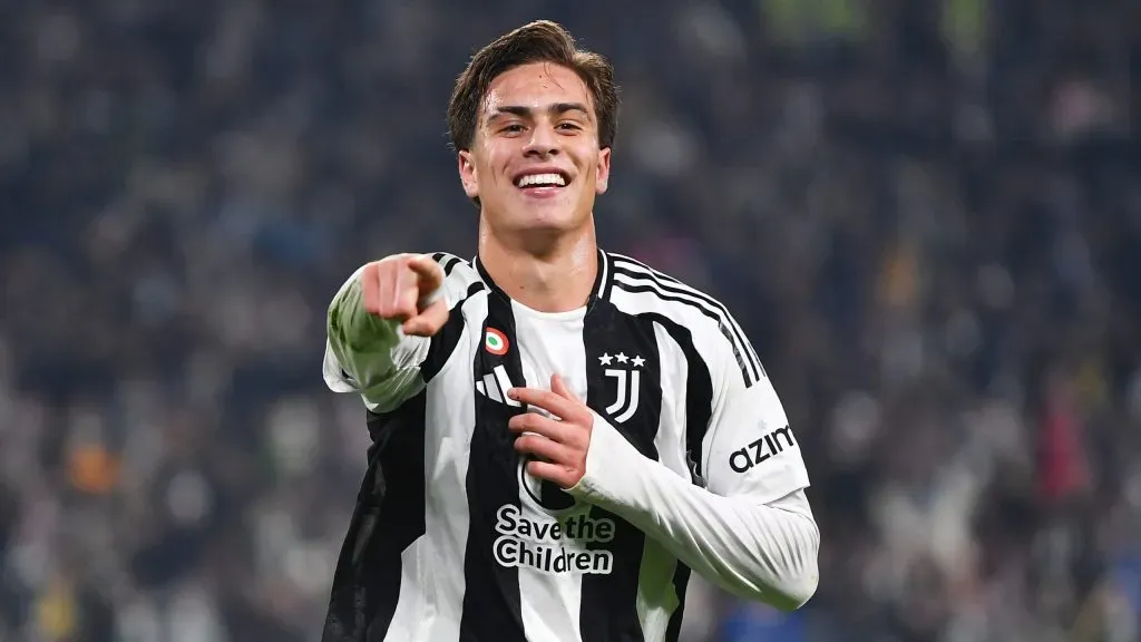 Kenan Yildiz em jogo da Juventus. Foto: Valerio Pennicino/Getty Images