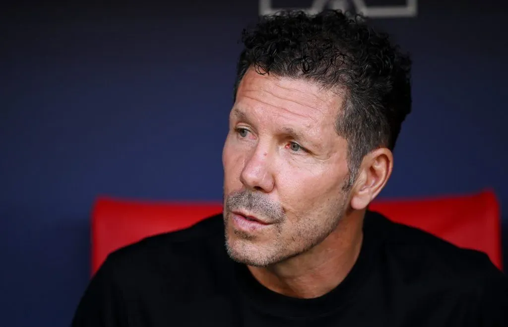 Diego Simeone, técnico do Atlético de Madrid. (Photo by Denis Doyle/Getty Images)