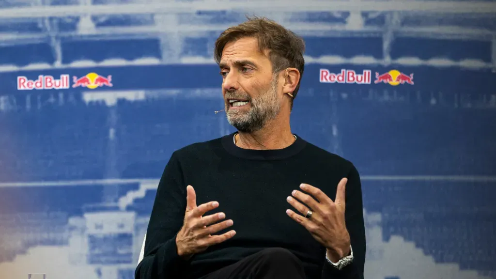 Jürgen Klopp em entrevista coletiva (Photo by Joerg Mitter/Red Bull Content Pool via Getty Images)