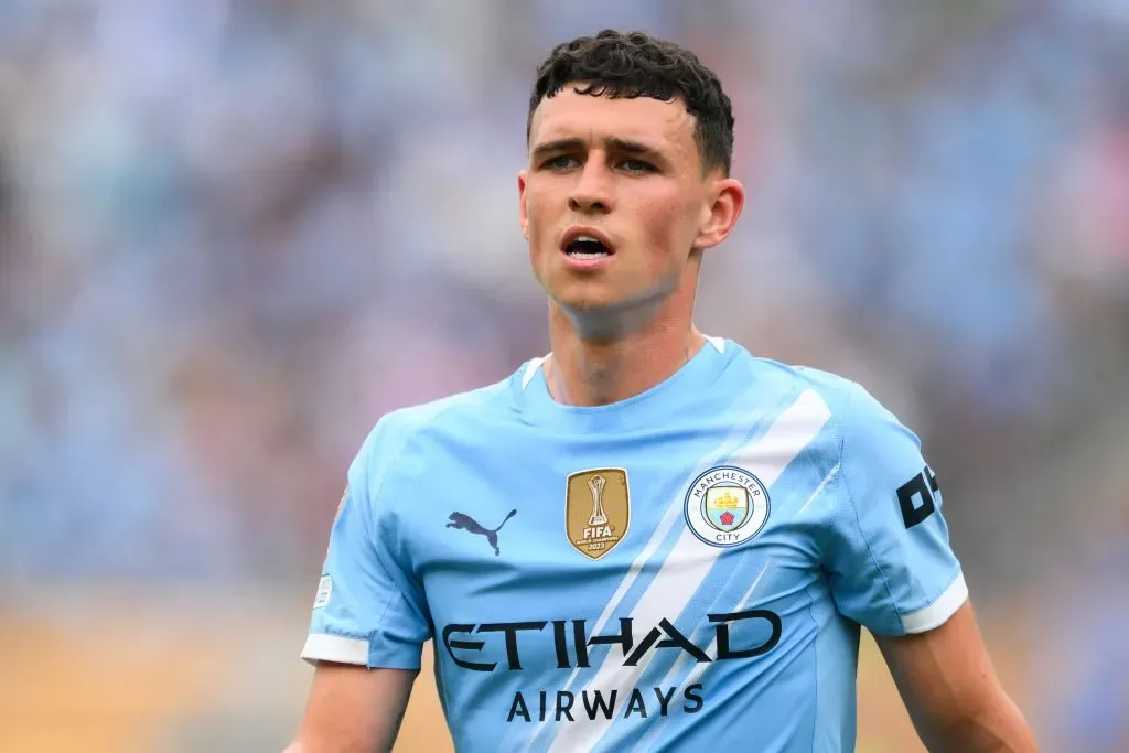 Phil Foden pelo Manchester City. (Photo by David Ramos/Getty Images)