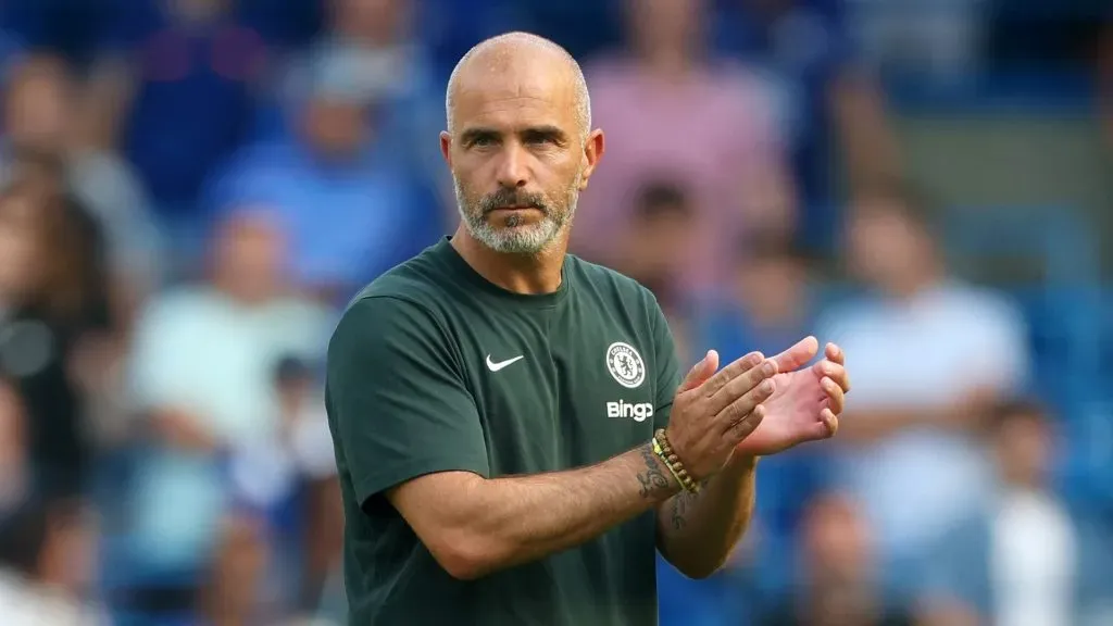 Enzo Maresca comandando o Chelsea. Foto: Richard Pelham/Getty Images